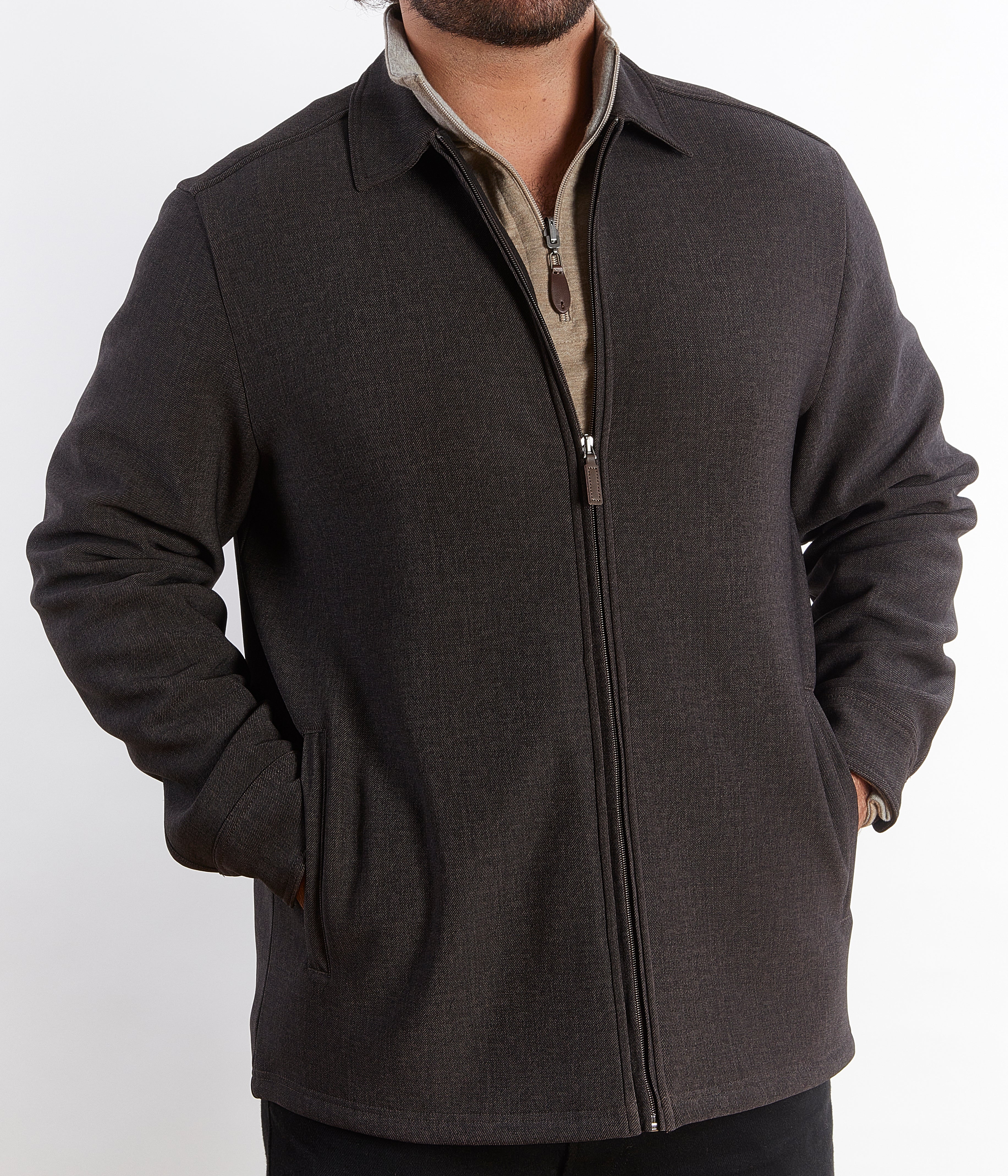 Wholesale,Nicoby Age of Wisdom, Nicoby Age of Wisdom Black Blouson Insulated Knit Full Zip Jacket, Black, Extra Extra Large-54-TagXXLExtra Large-50-TagXLLarge-48-TagLMedium-44-TagMSmall-42-TagS