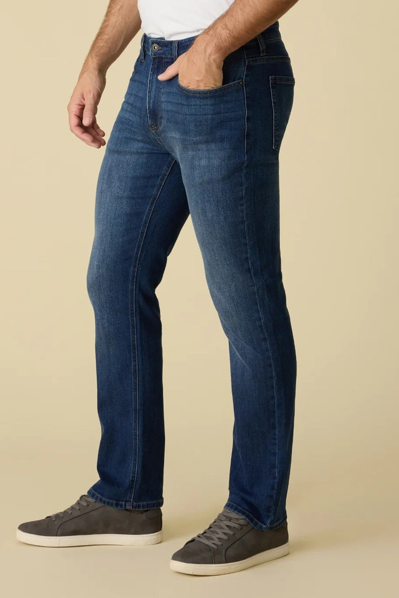 Wholesale,Flag & Anthem, Flag & Anthem Dark Wash Nashville Straight Lewiston Cooling Jeans, Blue, 38W-30L-Tag38