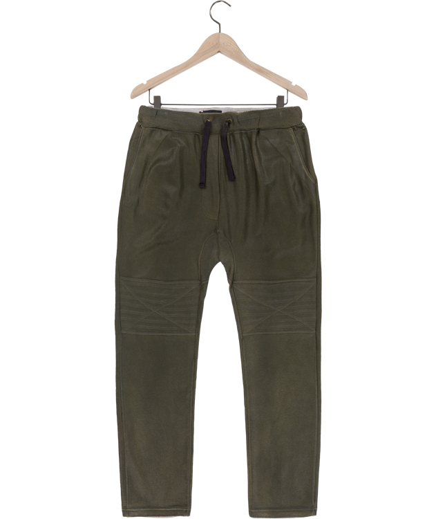 Wholesale,Reese De Luca, Reese De Luca Dark Olive French Terry Pants with Drawstring, Green, 31W-30L-TagM34W-32L-TagL