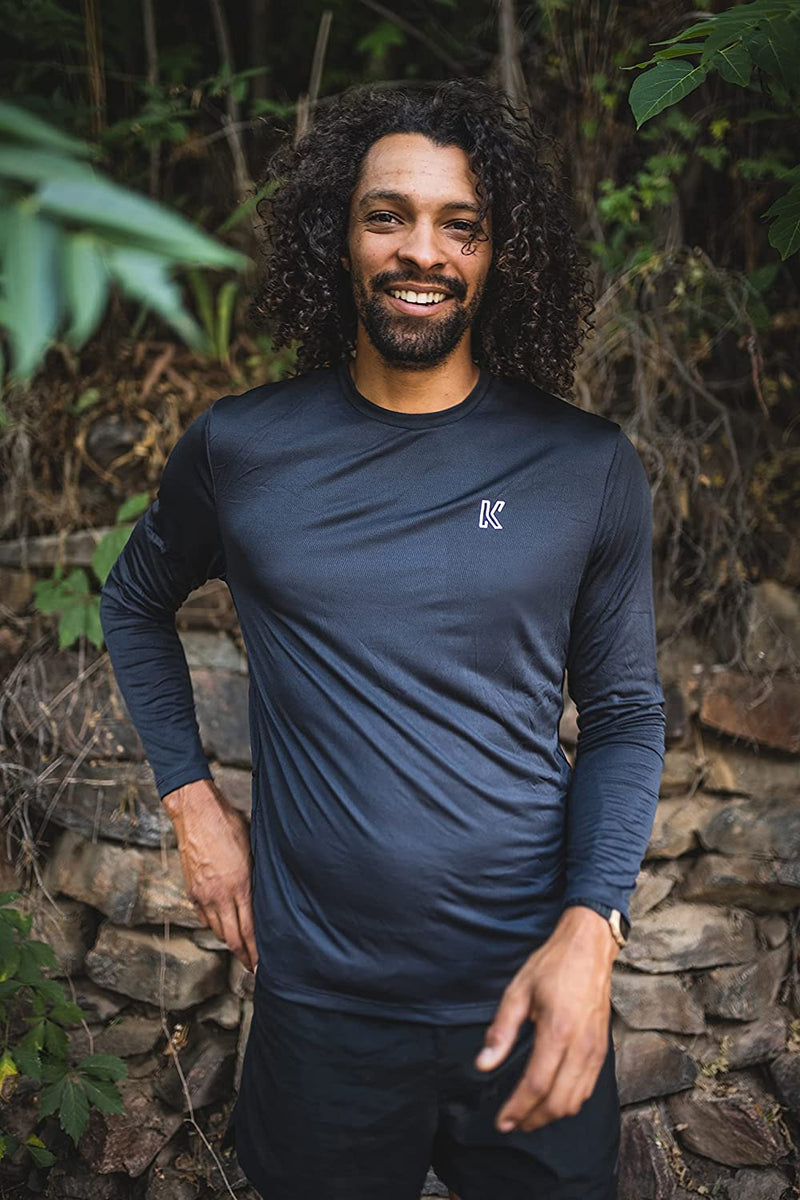 Koup Black Cinnamon-Infused Anti-Odor Longsleeve Performance Tee