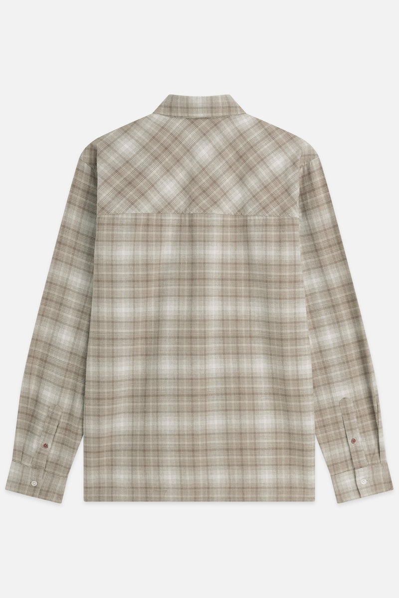 Wholesale,Scotch & Soda, Scotch & Soda Walnut Flannel Checked Shirt, Tan, Small-43-TagSMedium-46-TagMLarge-48-TagLExtra Large-50-TagXL