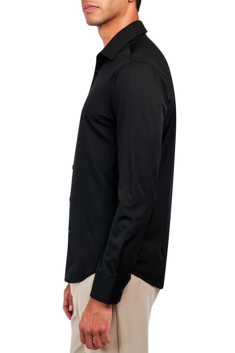 Faire,Brooklyn Brigade, Brooklyn Brigade Black 4-way Stretch Shirt, Black, Extra Large-46-TagXL