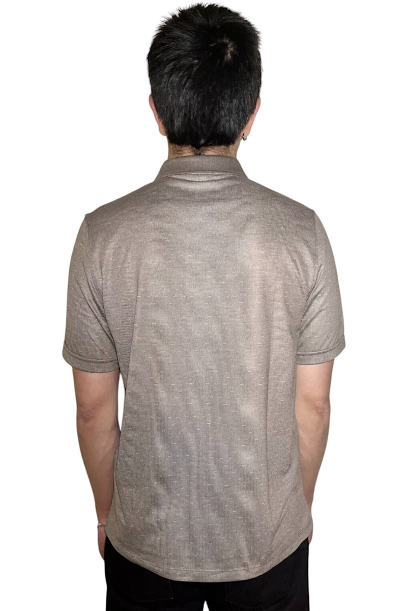 Wholesale,Jakamen, Jakamen Brown Textured Knit Polo, Brown, Medium-42-TagMLarge-44-TagLExtra Large-46-TagXLExtra Extra Large-48-TagXXL