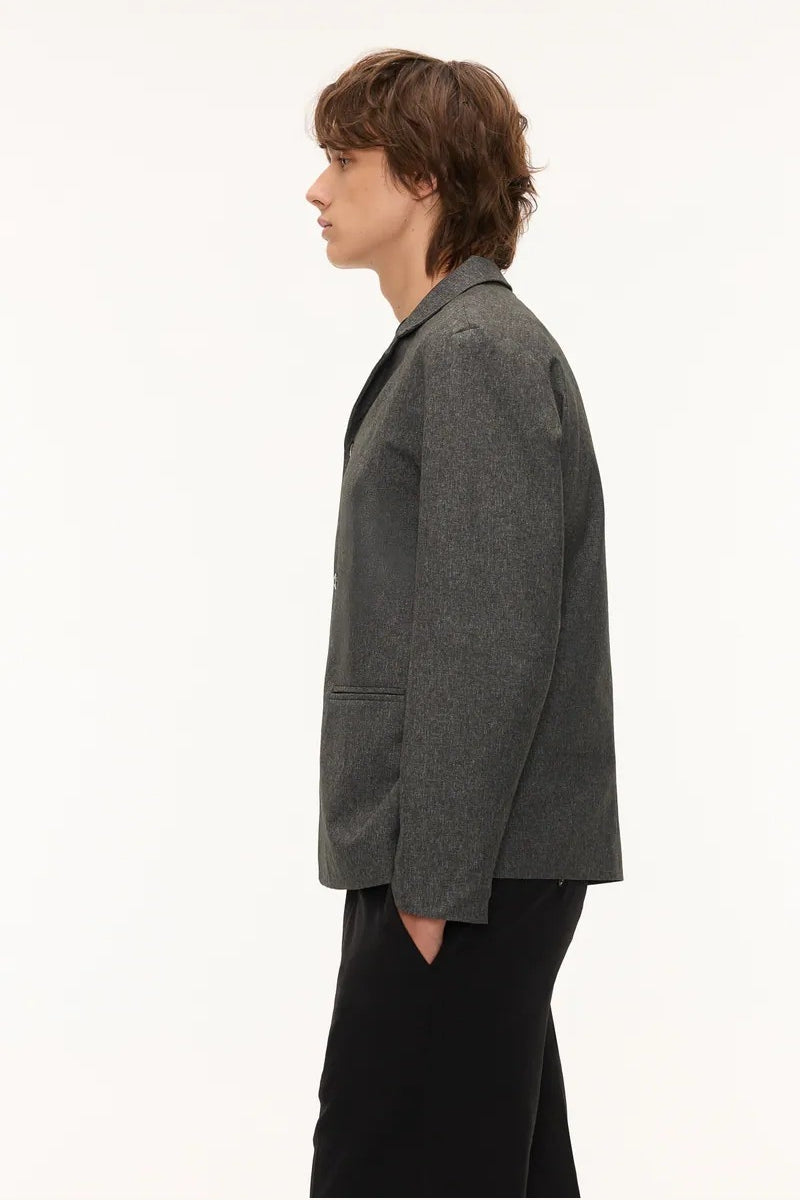 Direct From Brand,FYNE, FYNE Dark Grey Water-Repellent Casual Blazer, Grey, Medium-45-TagMLarge-47-TagLExtra Large-49-TagXL