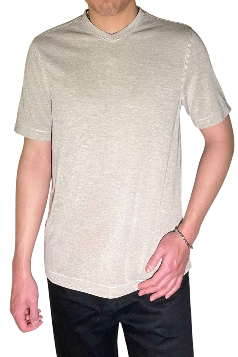 Wholesale,Nicoby Age of Wisdom, Nicoby Age of Wisdom Tan V-neck Tee, Tan, Extra Large-48-TagXL