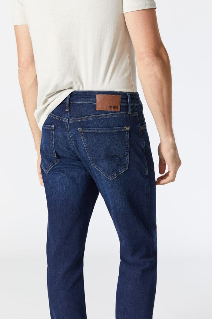 Wholesale,Mavi, Mavi Deep Brushed Zach Straight Leg Jeans, Blue, 40W-30L-Tag40