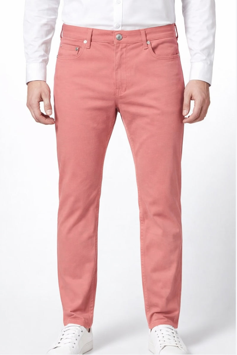 Wholesale,Projek Raw, Projek Raw Dusty Pink 5-pocket Comfort Waist Pant, Pink, 34W-32L-Tag34