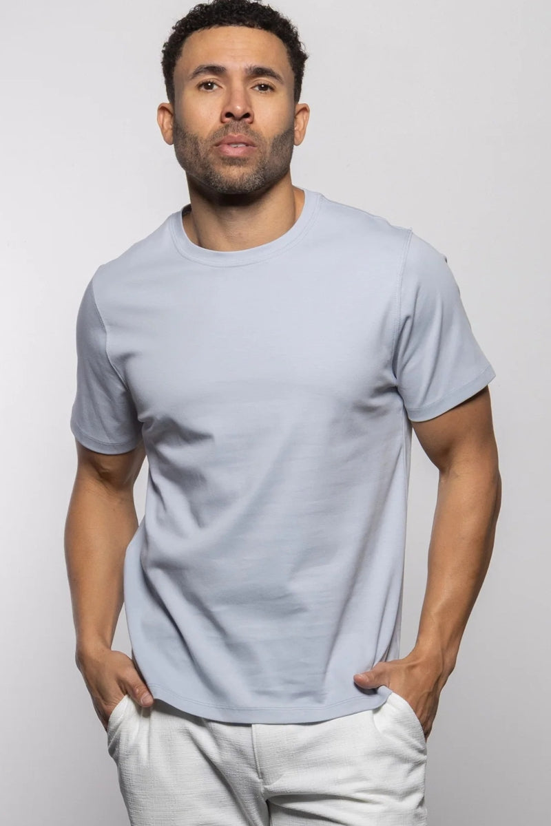 Wholesale,Mason Cruz, Mason Cruz Light Blue Performance Tee, Blue, Large-44-TagL