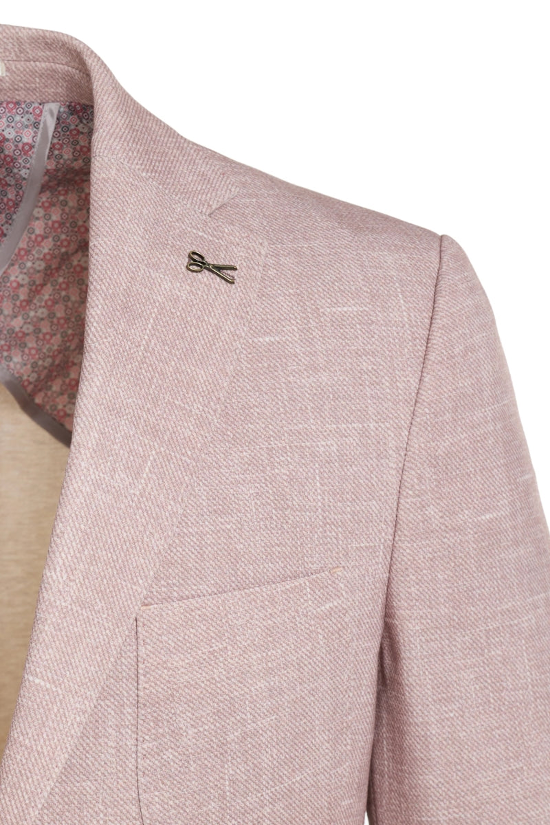 Wholesale,Luchiano Visconti, Luchiano Visconti Blush Two Tone Performance Blazer, Pink, Small-36-Tag36Small-38-Tag38Medium-40-Tag40Extra Extra Large-48-Tag48