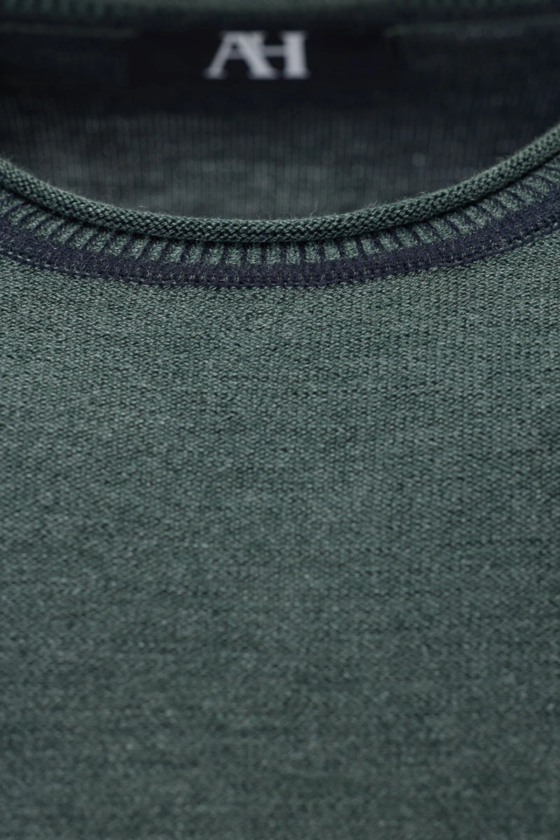 Wholesale,American Heritage, American Heritage Green Textured Crewneck Sweater, Green, Medium-42-TagMLarge-44-TagLExtra Large-46-TagXL