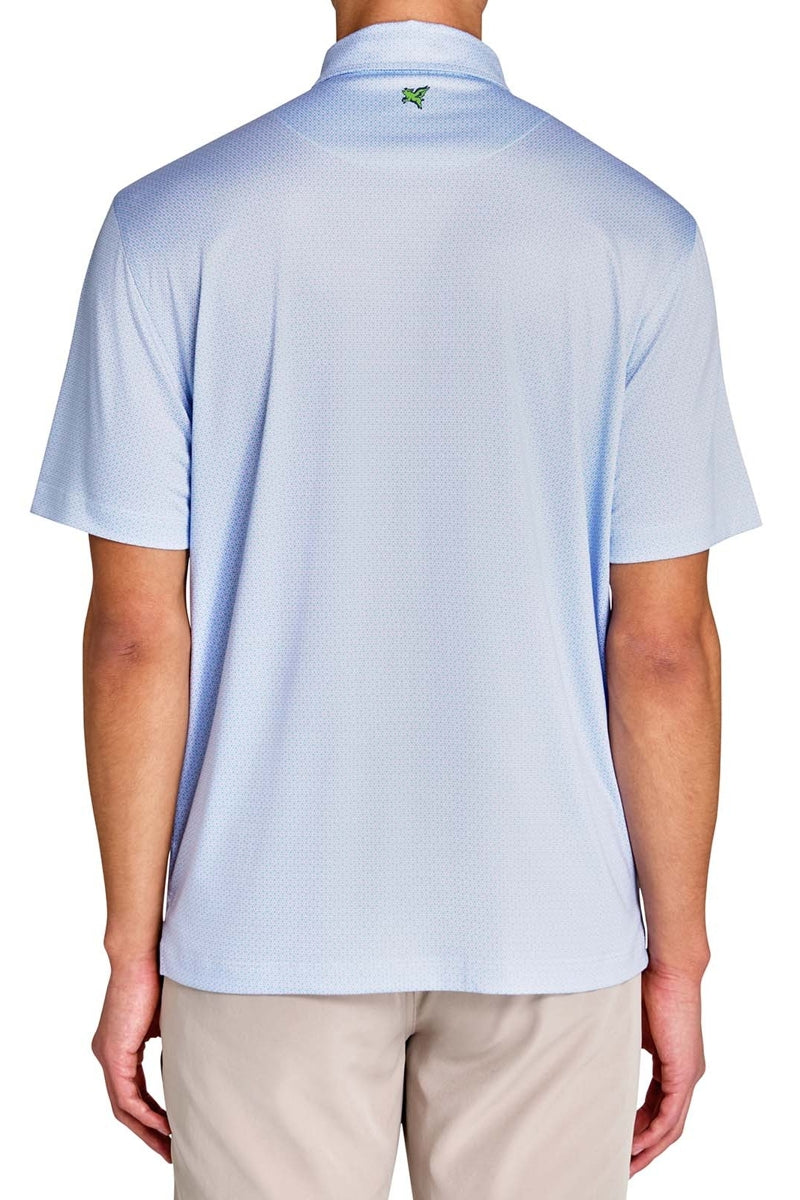Faire,CON.STRUCT, CON.STRUCT Blue Dot Chain Recycled Polo, Blue, Extra Large-48-TagXL