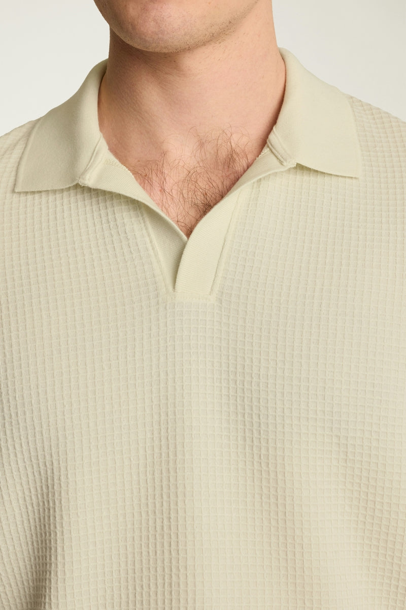 Wholesale,Bonobos, Bonobos Light Beige Waffle Textured Polo, Cream, Medium-42-TagMExtra Large-48-TagXLExtra Extra Large-50-TagXXLLarge-45-TagLSmall-42-TagSSmall-40-TagS
