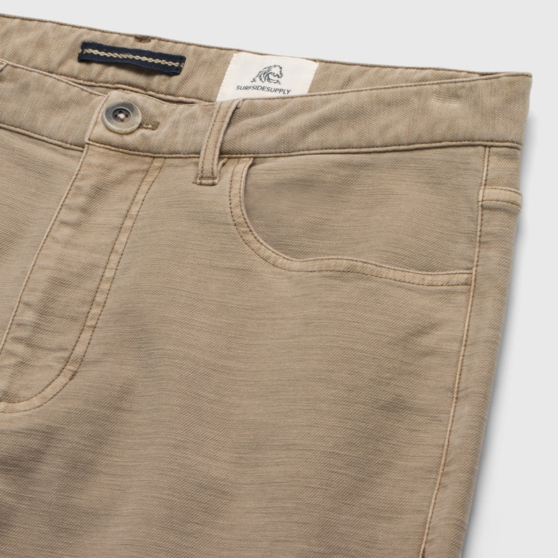 Wholesale,Surfside Supply, Surfside Supply Khaki Soft French Terry Twill Stretch Pant, Tan, 38W-32L-Tag38