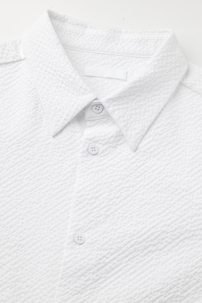 Direct From Brand,FYNE, FYNE White Bubble Cloth Textured Shirt, White, Large-48-TagL