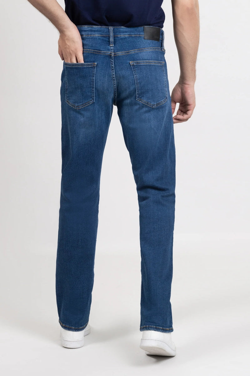 Wholesale,Brisk, Brisk Blue Straight Fit Super Stretch Jeans, Blue, 32W-33L-Tag32