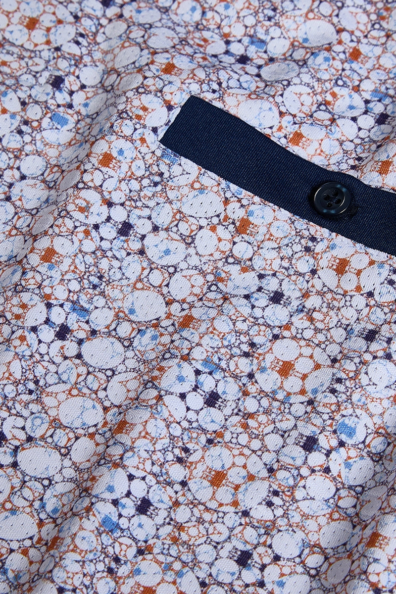 Wholesale,Nicoby Age of Wisdom, Nicoby Age of Wisdom Navy/Orange Printed Performance Polo, Blue, Medium-42-TagMLarge-44-TagLExtra Large-47-TagXL