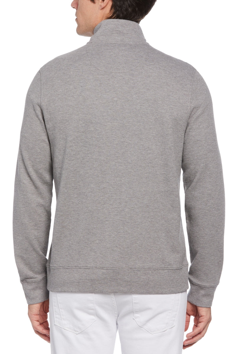 Wholesale,Perry Ellis, Perry Ellis Grey Waffle Full Zip Jacket, Grey, Small-40-TagSMedium-42-TagMLarge-44-TagLExtra Large-48-TagXLExtra Extra Large-50-TagXXL