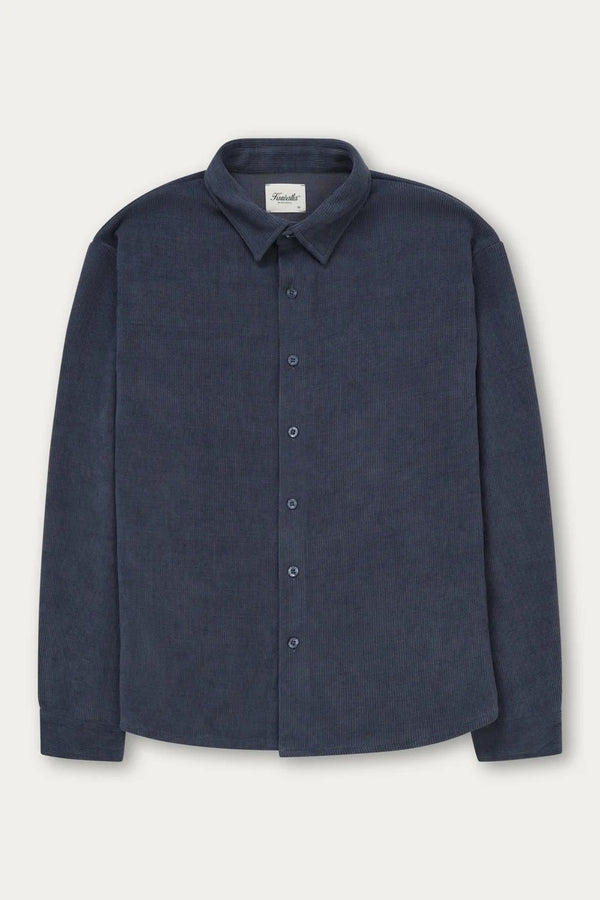 Kuwalla Dark Blue Textured Chenille Overshirt