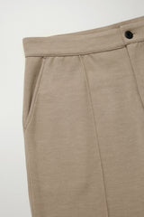 FYNE Tan Pleated Sweatpants