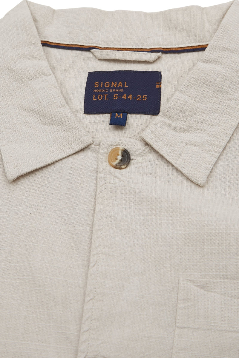 Wholesale,Signal Clothing, Signal Clothing Sand Linen Look Overshirt, Tan, Medium-45-TagM