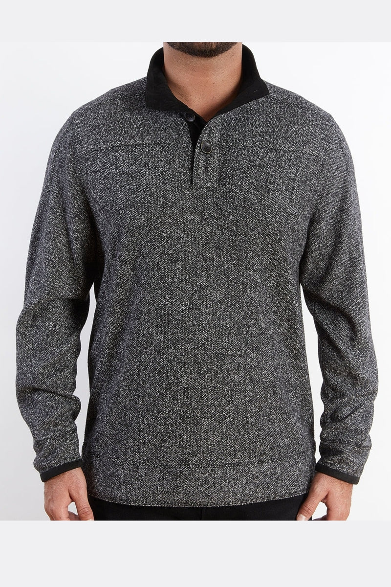 Wholesale,Nicoby Age of Wisdom, Nicoby Age of Wisdom Black Textured Soft 3 Button Pullover, Black, Large-46-TagL