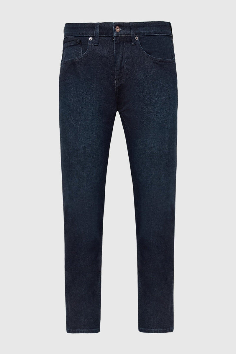 Faire,True Classic, True Classic Indigo Rinse Slim Stretch Jeans, Blue, 30W-32L-Tag30