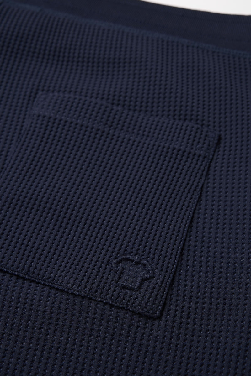 Direct From Brand,FYNE, FYNE Navy Knit Waffle Weave Joggers, Blue, 32W-30L-TagM