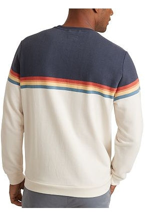Wholesale,Marine Layer, Marine Layer Cream/Navy Colorblock Fleece Sweatshirt, Cream, Extra Large-49-TagXL