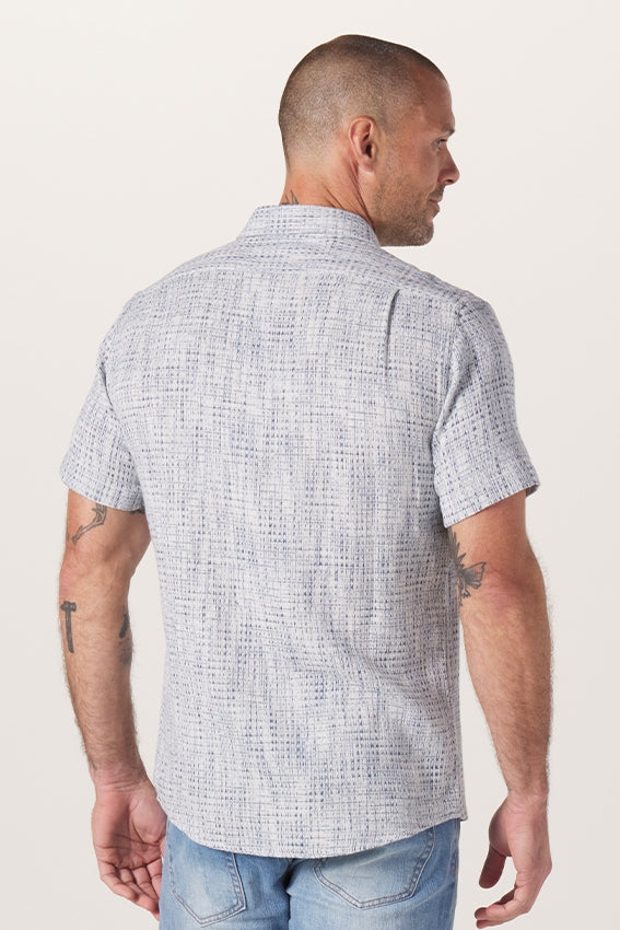 Wholesale,The Normal Brand, The Normal Brand Light Blue Woven Shirt, Blue, Small-39-TagS