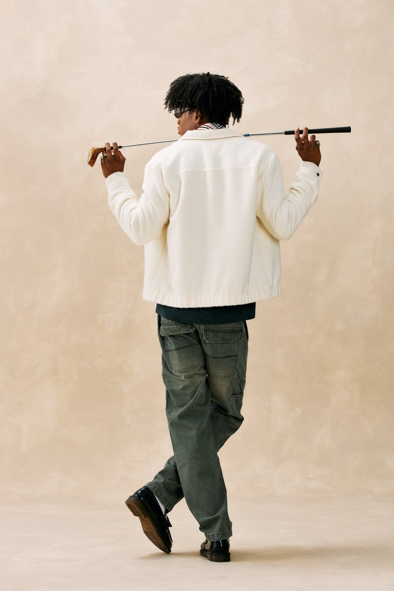 Wholesale,Kuwalla, Kuwalla Cream Full Zip Plush Pocket Jacket, Cream, Extra Large-50-TagXL