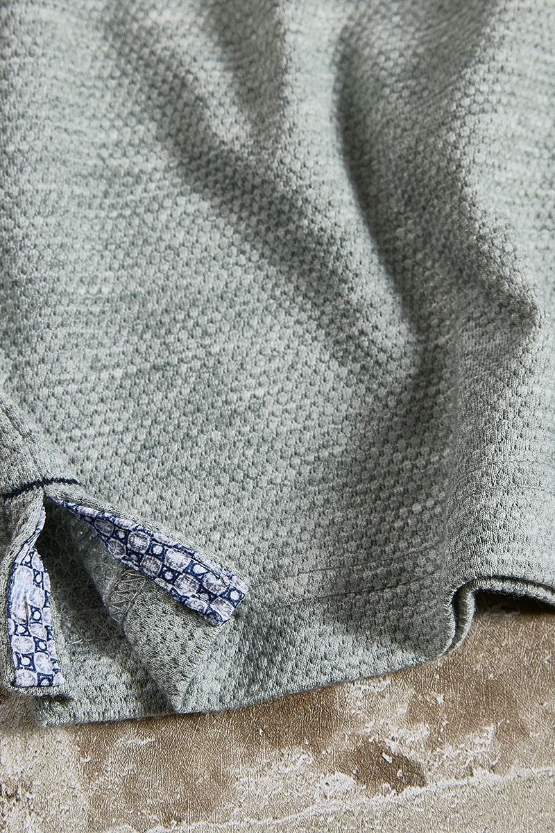Wholesale,Nicoby Age of Wisdom, Nicoby Age of Wisdom Green Honeycomb Knit Textured Shirt, Green, Extra Extra Large-50-TagXXL