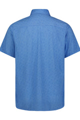 American Heritage Blue Stretch Short Sleeve Shirt