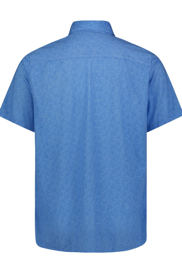 American Heritage Blue Stretch Short Sleeve Shirt