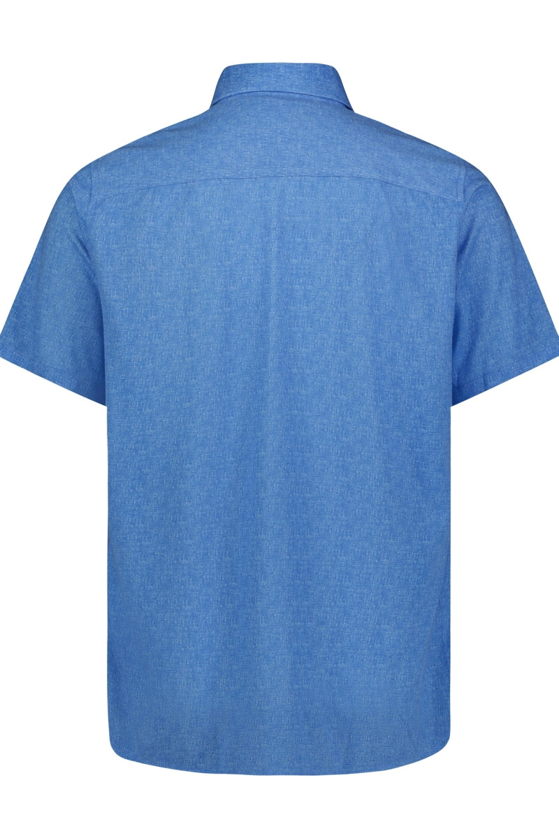 American Heritage Blue Stretch Short Sleeve Shirt