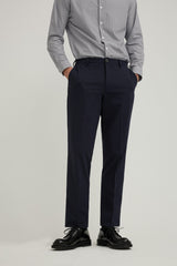 FYNE Navy Four-side stretch Suit Pants