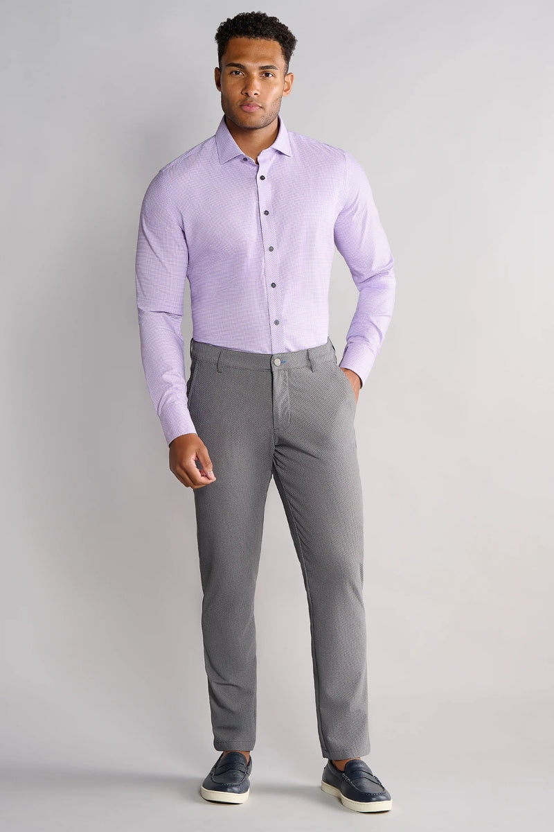 Wholesale,Twillory, Twillory Lavender Mini Check Performance Shirt, Purple, Medium-45-Tag16