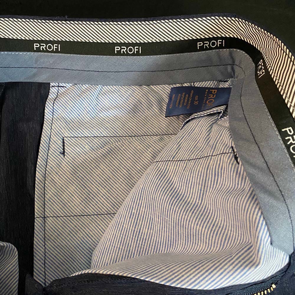 Brand Partner,PROFI, PROFI Grey Black Premium Cool-yarn Multi-pockets Smart Casual Functional Pants, Black, 30W-30L-Tag30