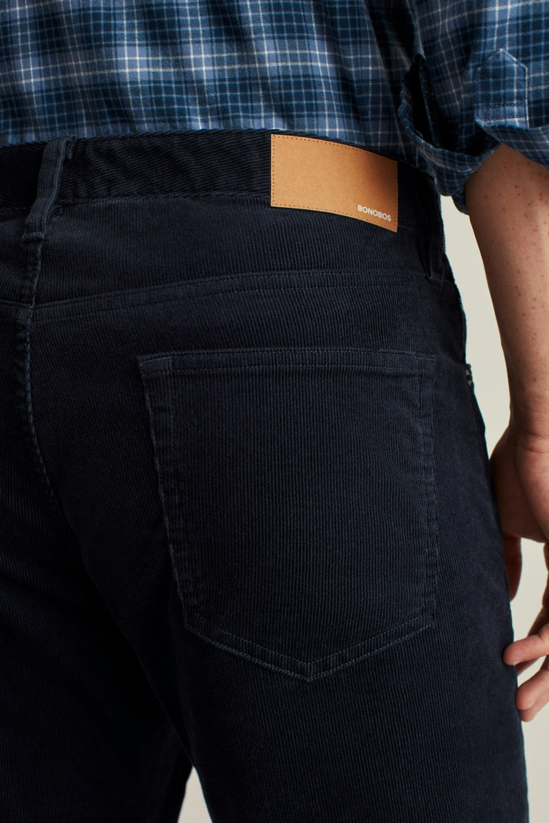 Wholesale,Bonobos, Bonobos Maritime Blue Corduroy 5-Pocket Pants, Blue, 34W-30L-Tag34