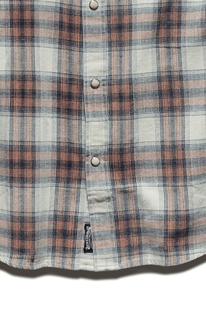 Wholesale,Flag & Anthem, Flag & Anthem Red/White/Navy Plaid Vintage Washed Shirt, Red, Medium-42-TagM