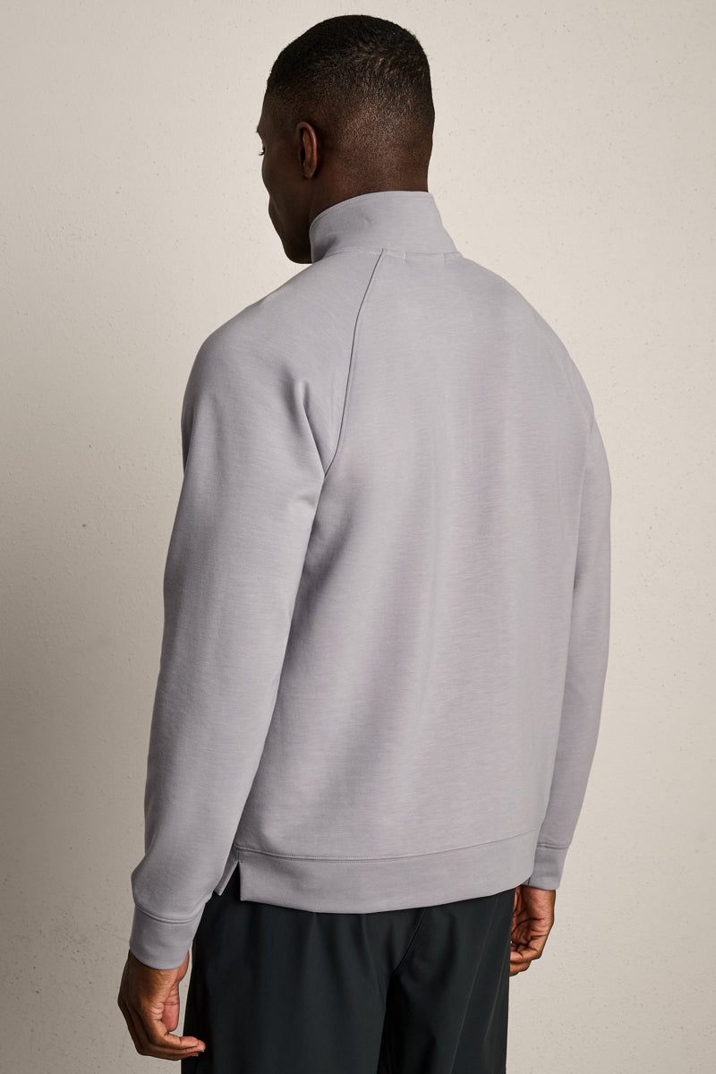 Wholesale,Rhone, Rhone Steel Grey 1/4 Zip Raglan Shoulder Pullover, Grey, Medium-44-TagM