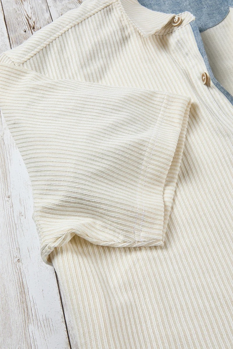 Wholesale,Nicoby Age of Wisdom, Nicoby Age of Wisdom Tan/White Textured Striped Shirt, Tan, Medium-43-TagMLarge-45-TagLExtra Large-47-TagXL