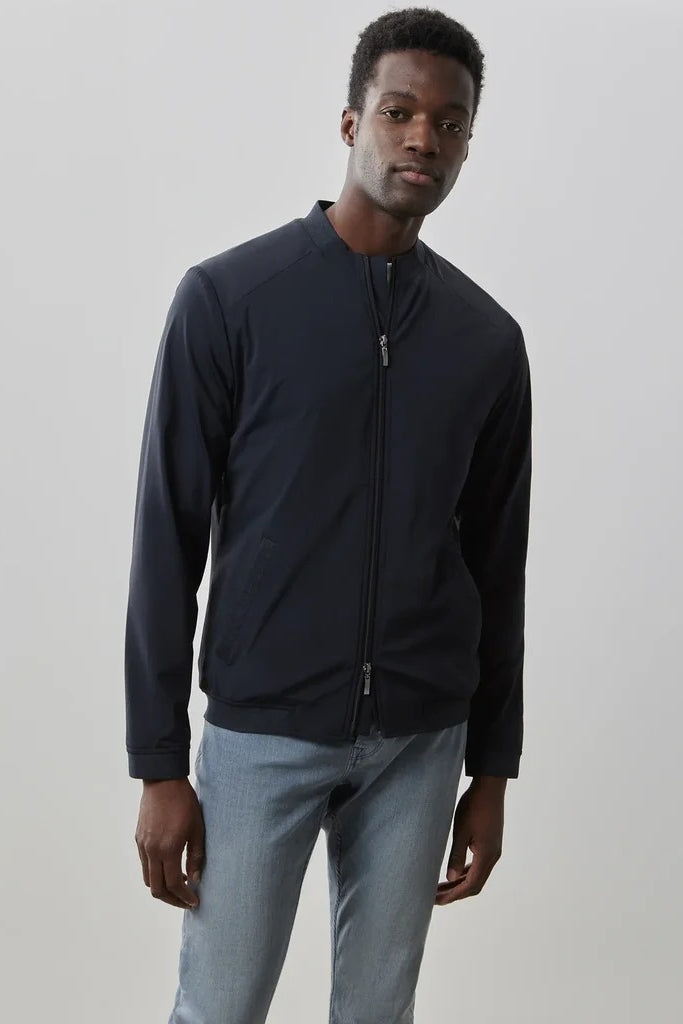 Wholesale,Robert Barakett, Robert Barakett Navy Double Zip Windbreaker Jacket, Blue, Large-45-TagL
