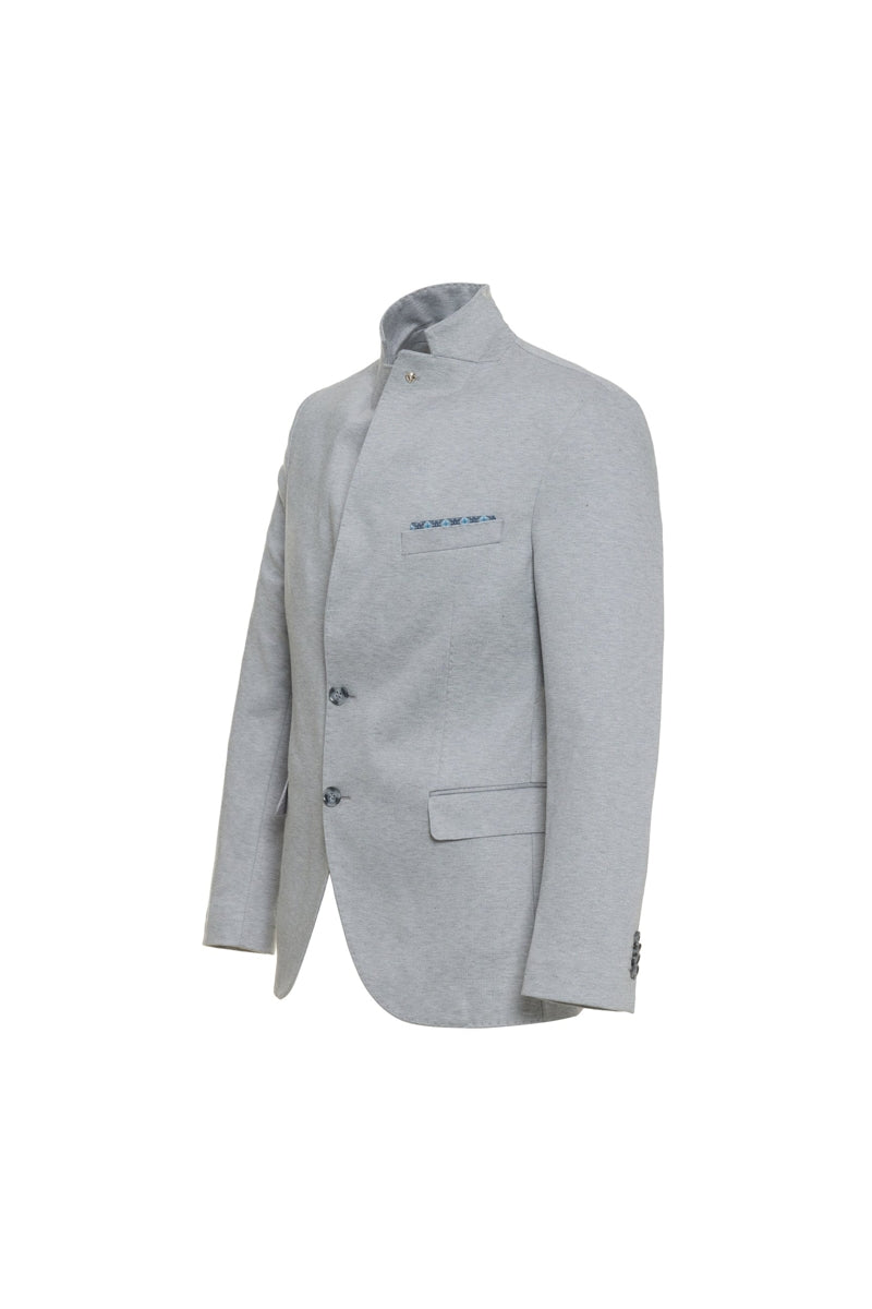 Wholesale,Luchiano Visconti, Luchiano Visconti Grey Double Faced Knit Blazer, Grey, Small-36-Tag36Small-38-Tag38Medium-40-Tag40Large-42-Tag42Large-44-Tag44