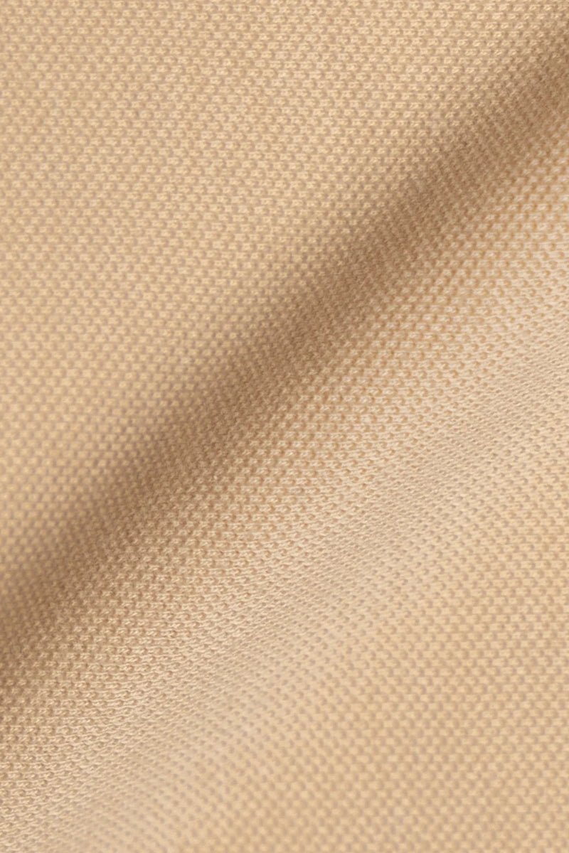 Wholesale,Brisk, Brisk Tan Feather Soft Piqué Full Sleeve Polo, Tan, Large-46-TagL
