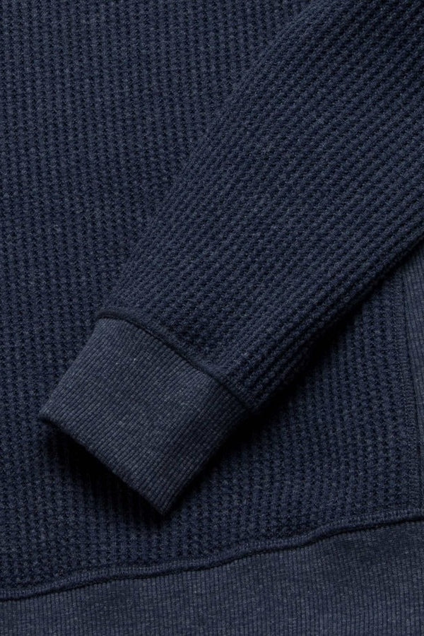 Wholesale,Surfside Supply, Surfside Supply Navy Heather Thermal Waffle Weave Crewneck, Blue, Large-49-TagL