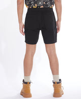 Civil Society Black Pull On Stretch Canvas Carpenter 7" Shorts