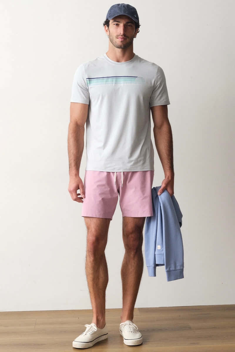 Wholesale,Marine Layer, Marine Layer Light Grey Stripe Graphic Tee, Grey, Medium-42-TagM