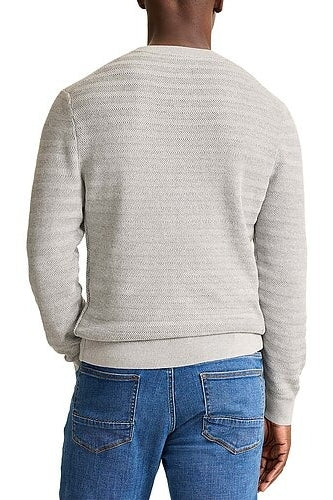 Wholesale,Tommy Bahama, Tommy Bahama Grey Textured Striped V-Neck Sweater, Grey, Large-46-TagL