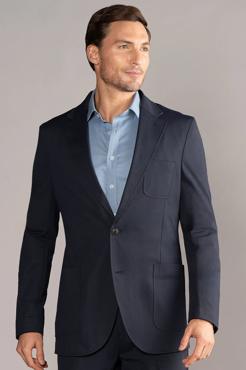 Wholesale,Twillory, Twillory Navy Patch Pocket Japanese Stretch Performance Blazer, Blue, Medium-40-Tag40