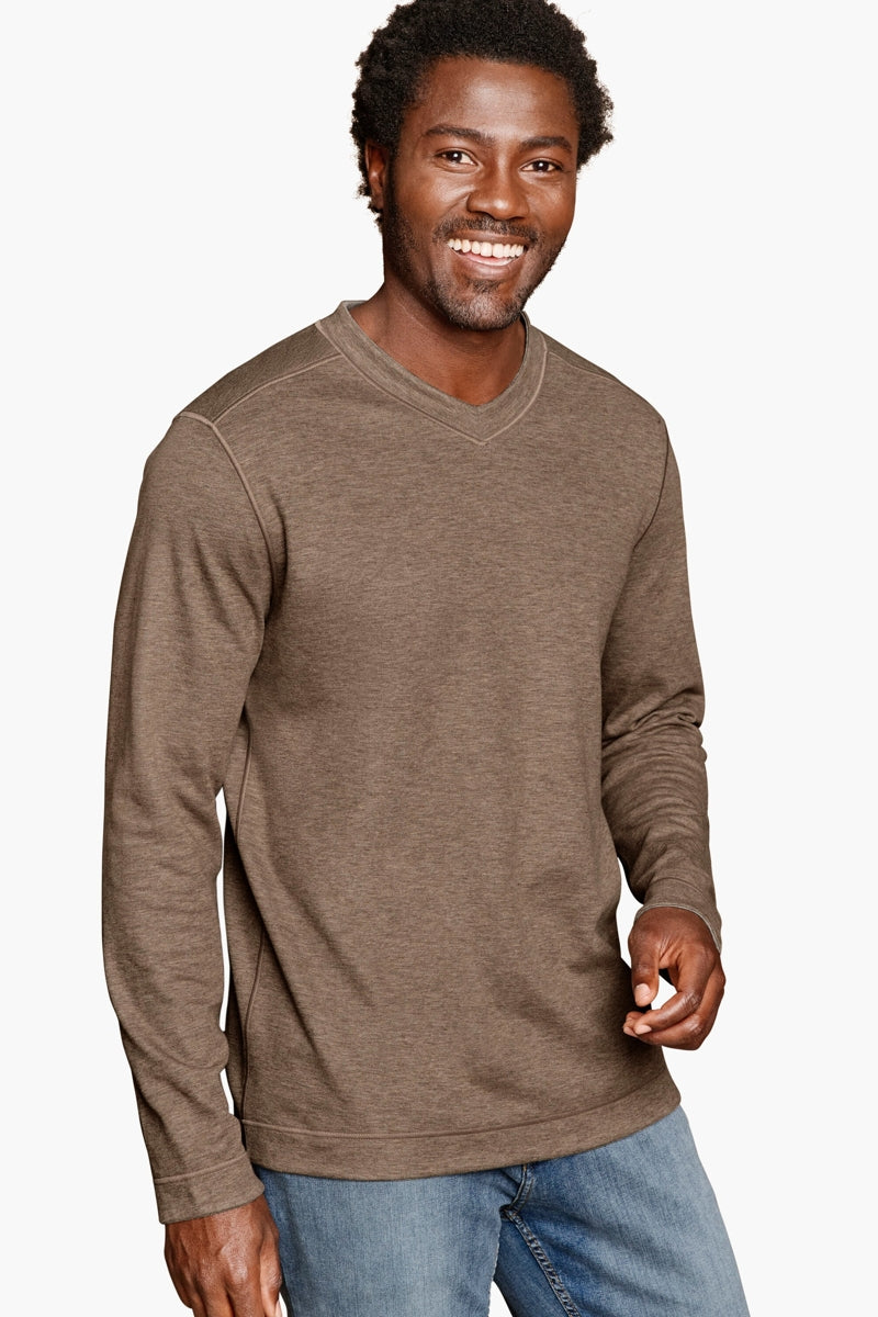 Wholesale,Johnston & Murphy, Johnston & Murphy Brown Reversible V-neck Sweatshirt, Brown, Extra Extra Large-54-TagXXL